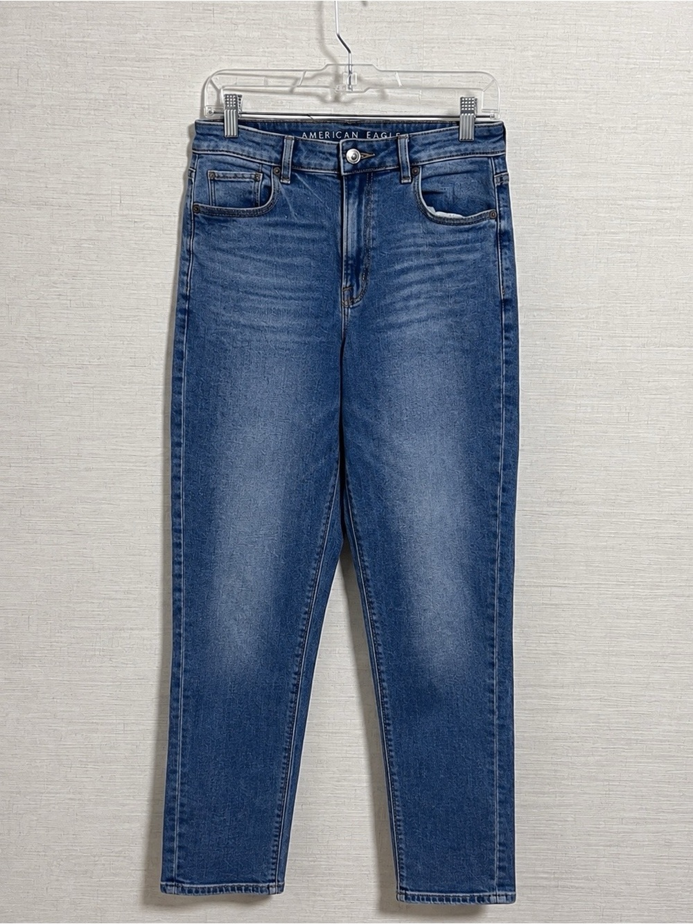 American Eagle Mom Jeans Women’s Size 4 Stretch High Rise Medium Wash